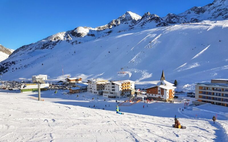 The snow-sure ski resort of Kühtai, in Austria